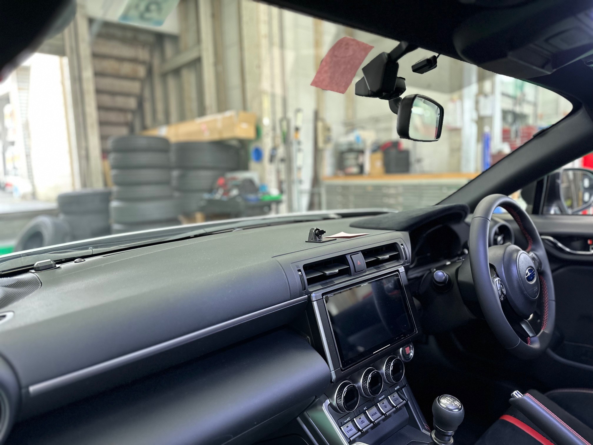 スバル BRZ ユピテル レーザー＆レーダー探知機 LS730 取付