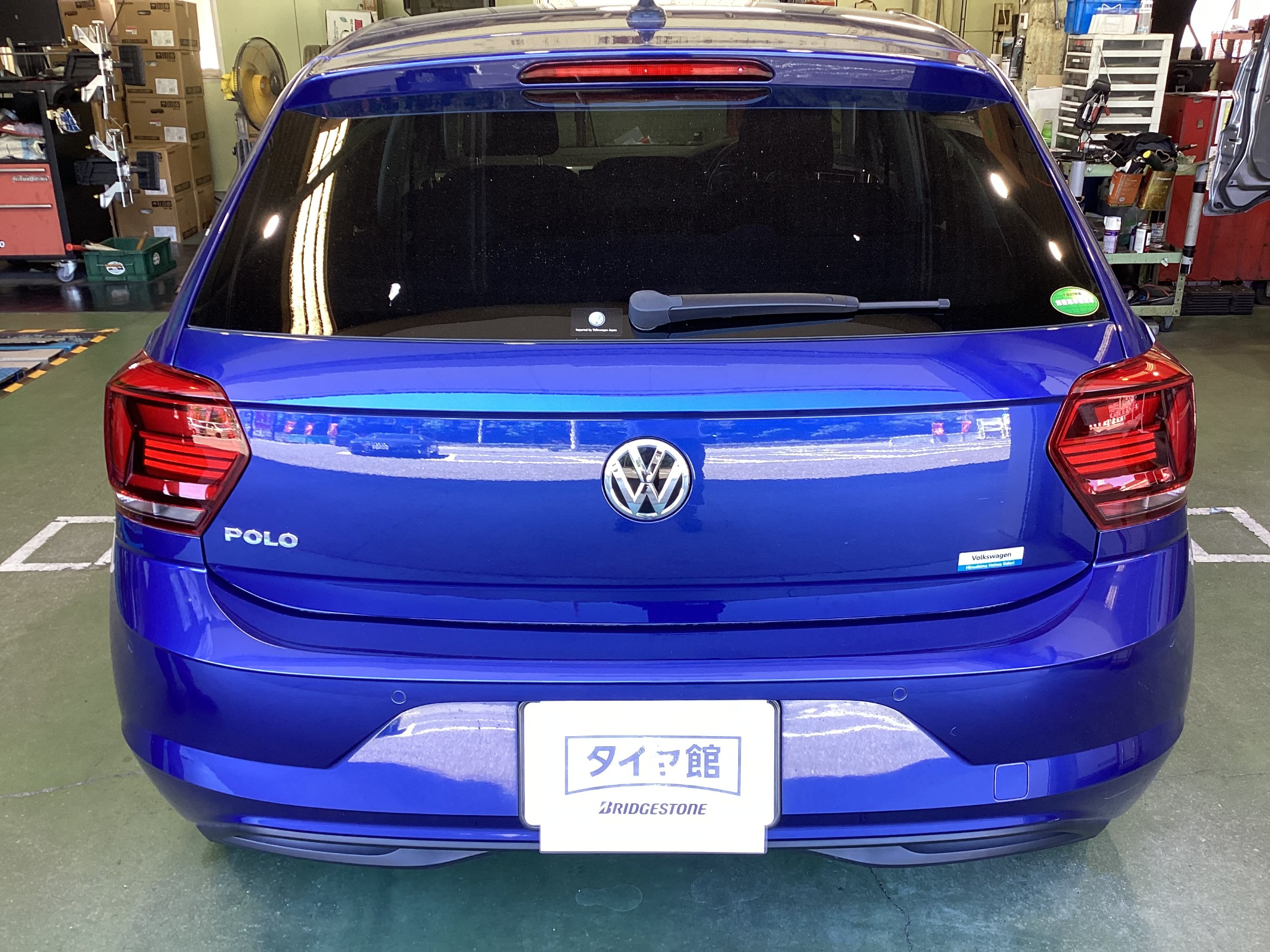 VW 　ポロ　エコピアNH200へタイヤ交換＆ハブ防錆施工　タイヤ館五日市店