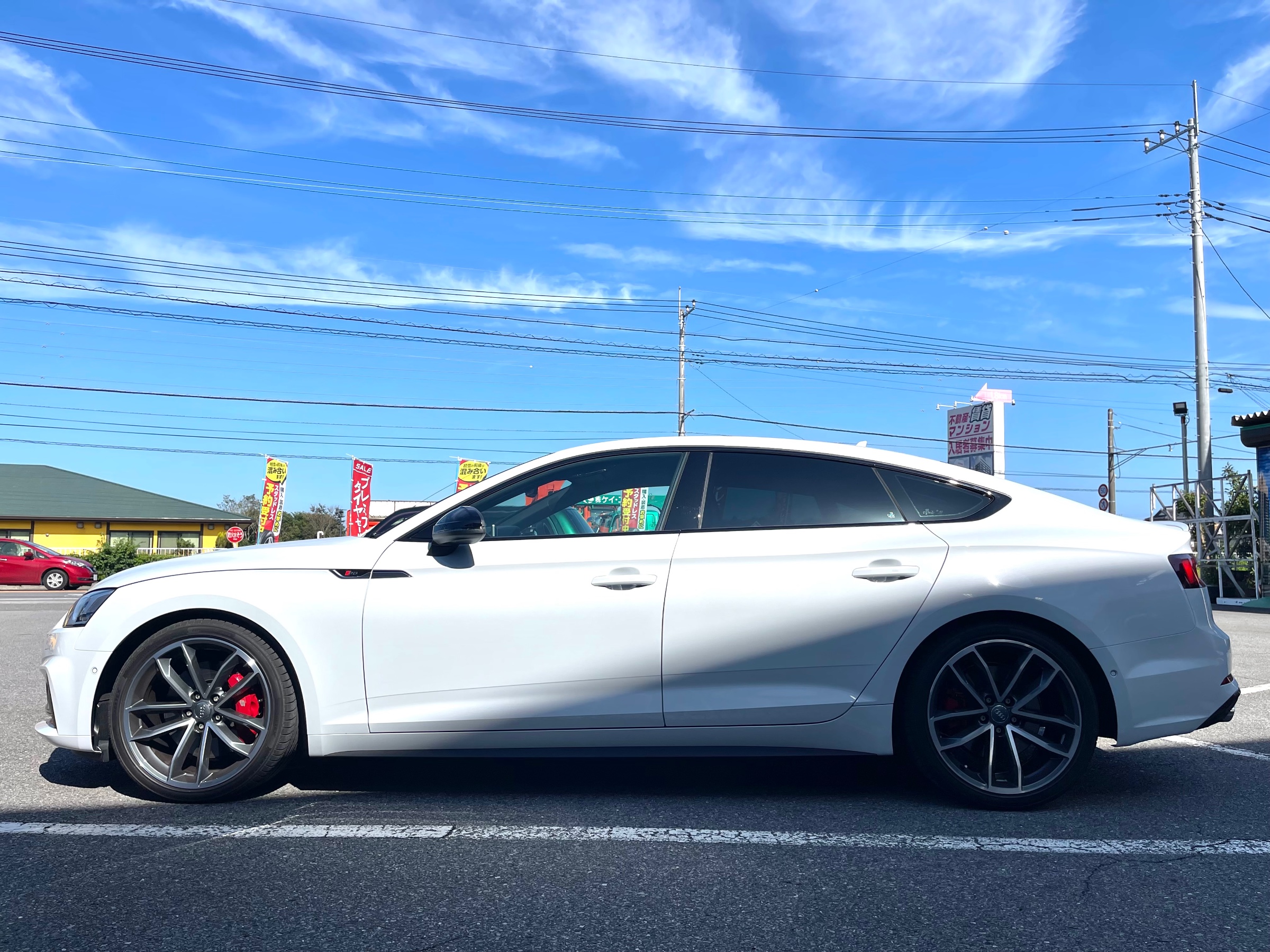 使用少 H&R アウディS5(F5)スポーツバック用ダウンサス ダウンサス アウディS5 使用少 H&R アウディS5(F5)スポーツバック用