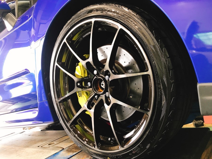レイズ！ボルクレーシング！G025！スバルWRXインストール