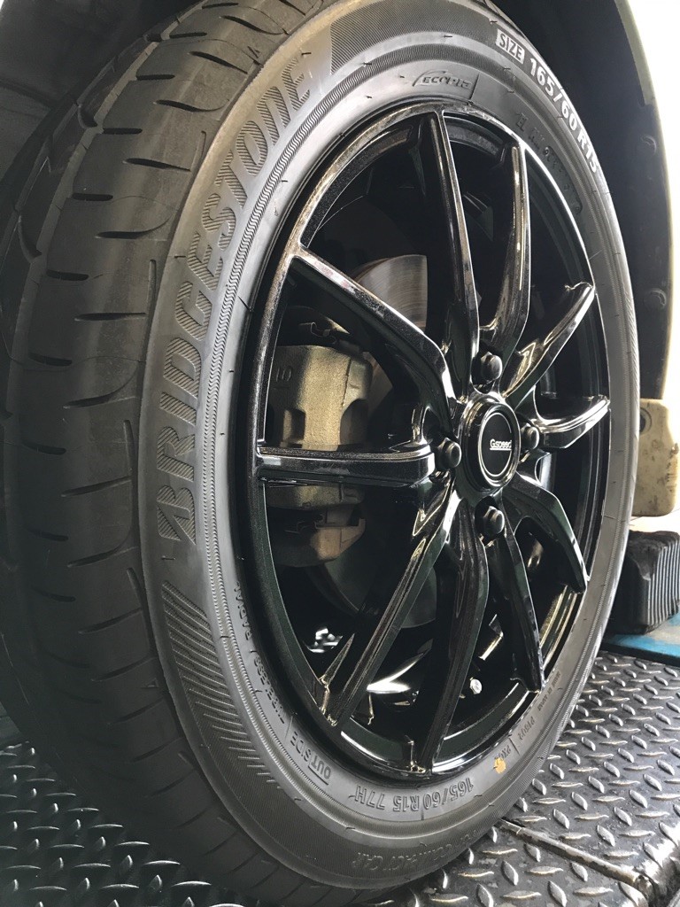 s_s_s2000専用　ソリオホイール　② スズキ ソリオ G.スピード G-02 15インチアルミ＆タイヤセット