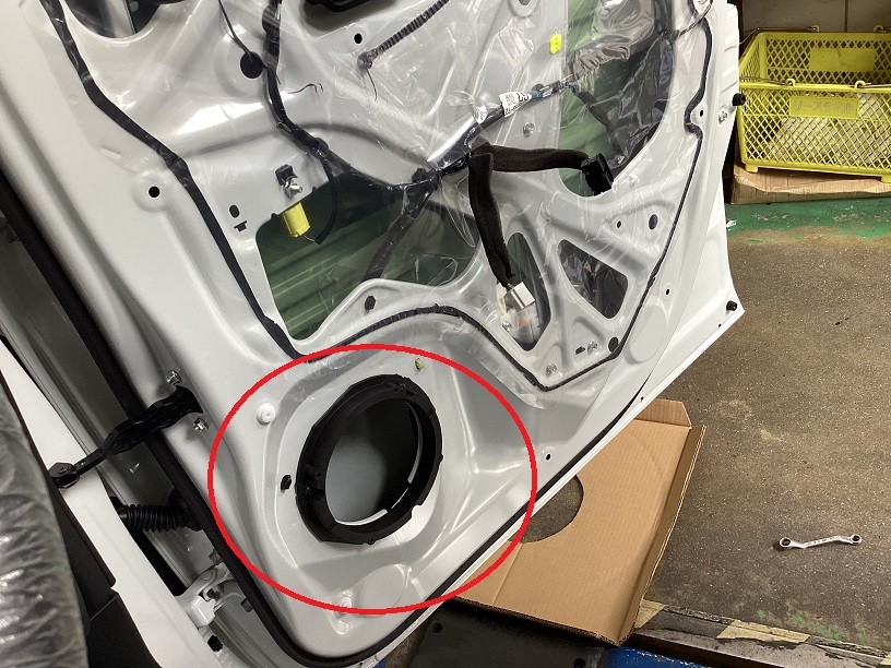 スズキ　スペーシア　スピーカー取付