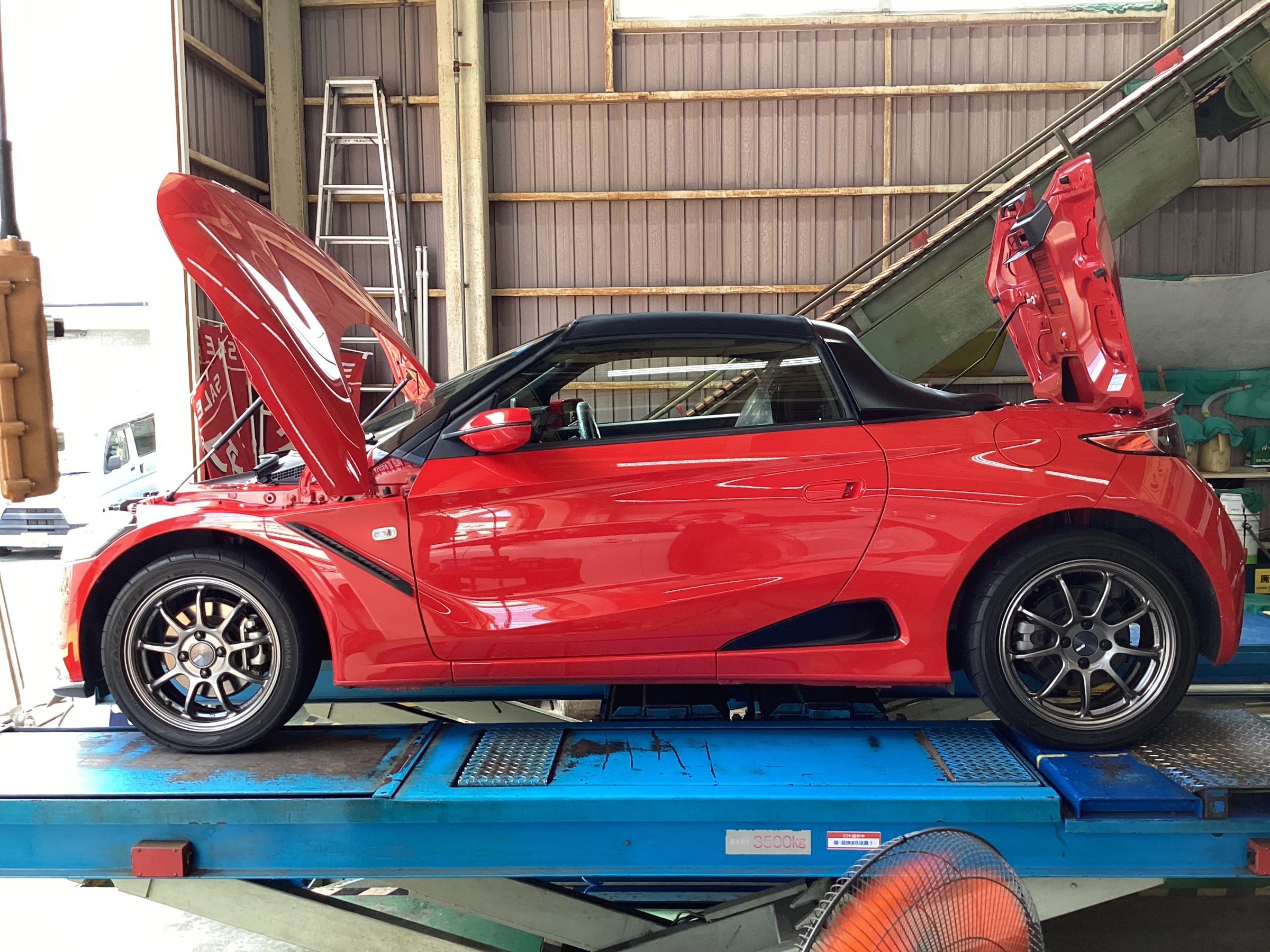 ホンダ　S660　TEIN　車高調取付