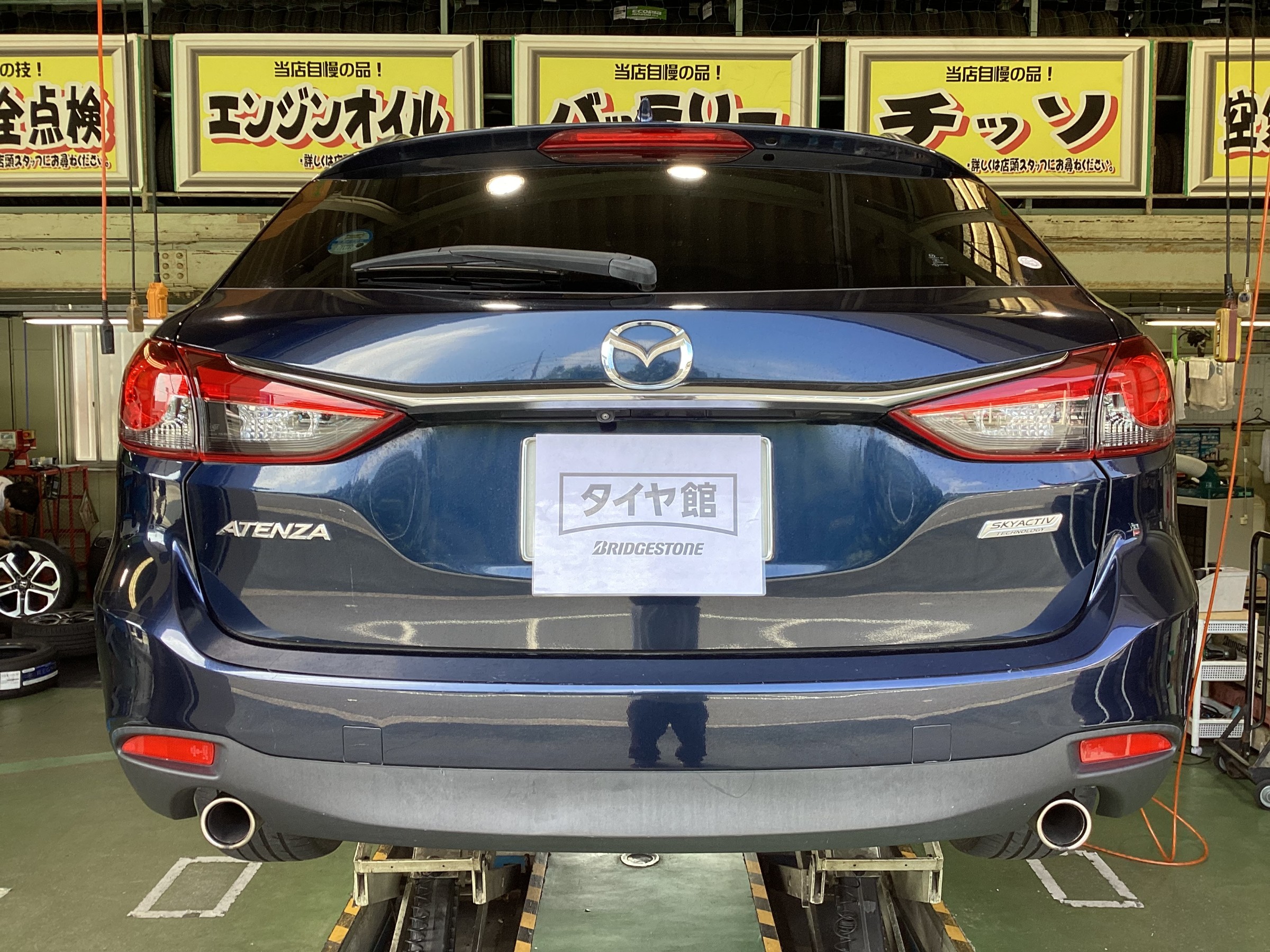 マツダ　GJ系アテンザワゴン　デイトン　DT３０へタイヤ交換　タイヤ館五日市