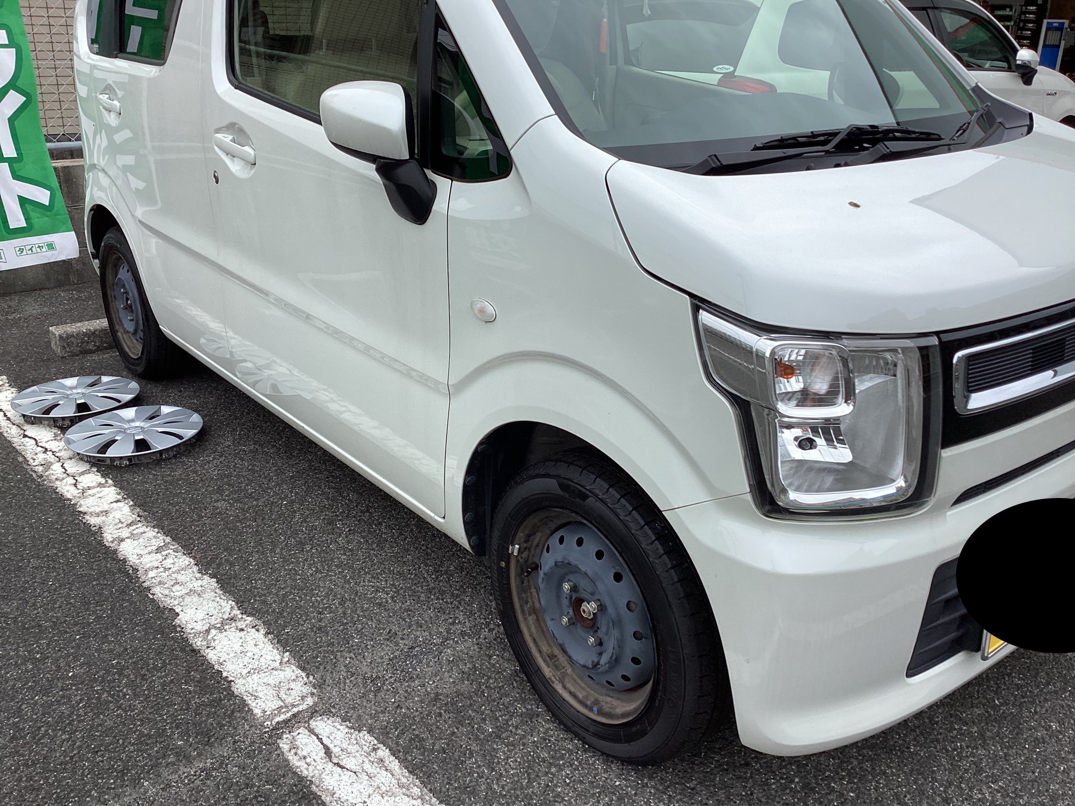 新品タイヤ交換