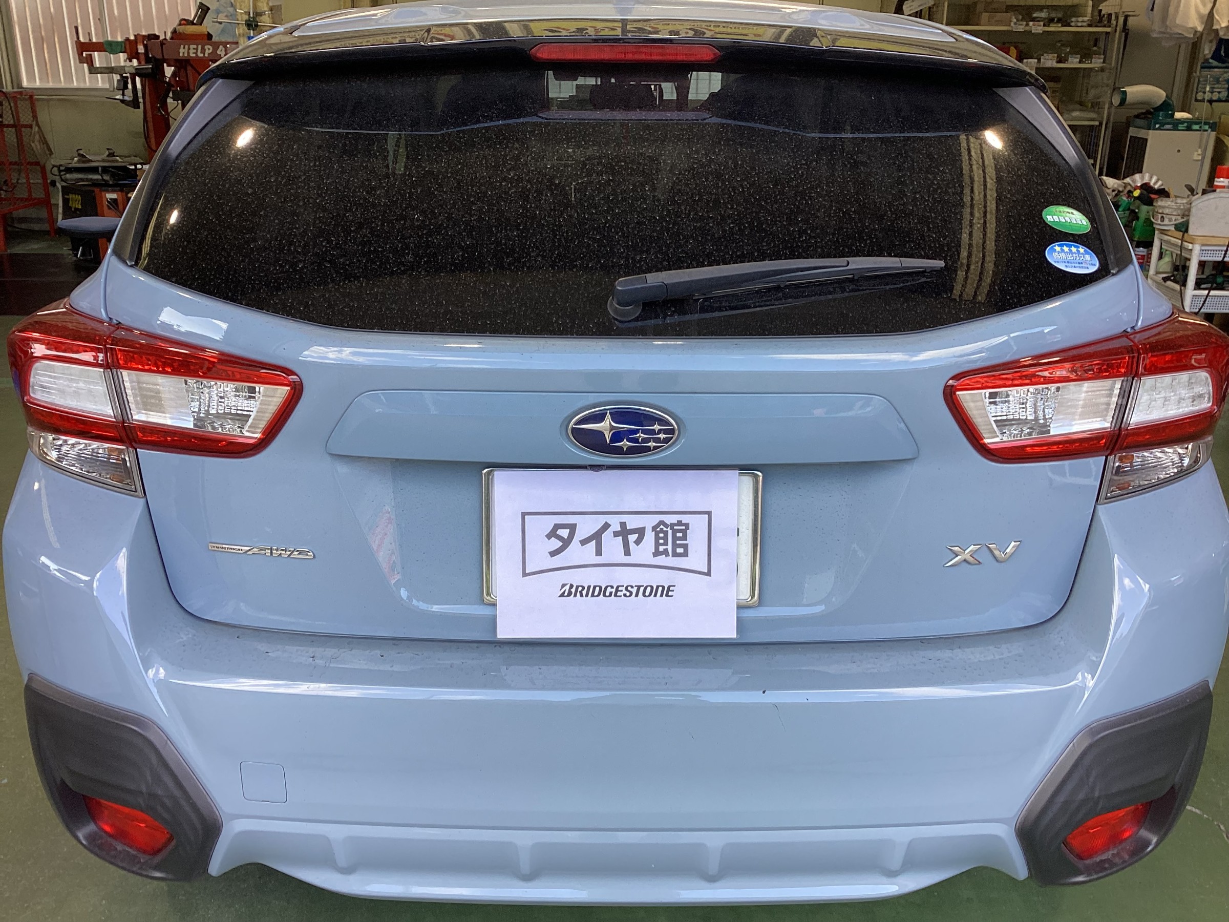 スバル　GT7型　XV　ブリヂストン　レグノGRVⅡへタイヤ交換　タイヤ館五日市