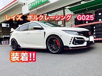 最高級 レイズNo1ショップ】VOLKRACING G025 FK8 マットガンブラック ミニカー