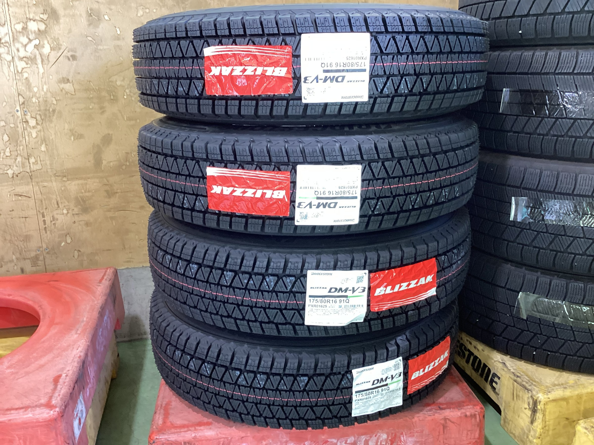 ジムニースタッドレス 2本セット②175/80/16 ブリザック DM-V3