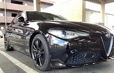 ユ*ミ様 送料込み！アルファロメオ　ジュリア　純正ホイール　スタッドレス アルファロメオジュリア、スタッドレス装着！ | 店舗おススメ