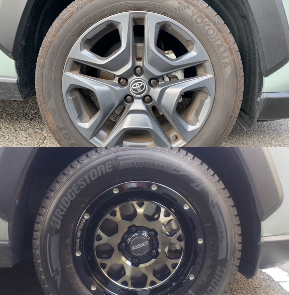 RAV4にRAYS M9+ と ブリザックDM-V3 装着! | 店舗おススメ情報 RAV4にRAYS M9+ と ブリザックDM-V3 装着! | 店舗おススメ情報