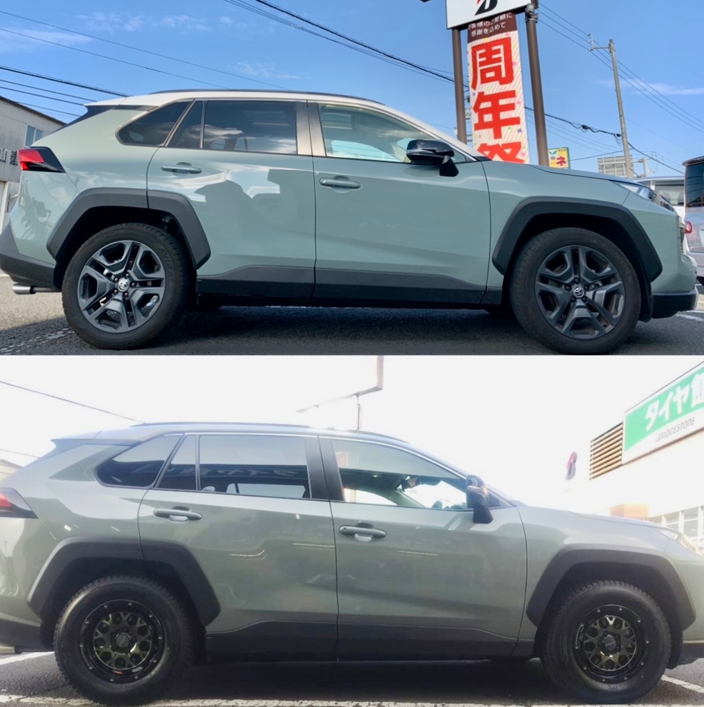 RAV4にRAYS M9+ と ブリザックDM-V3 装着！ | 店舗おススメ情報