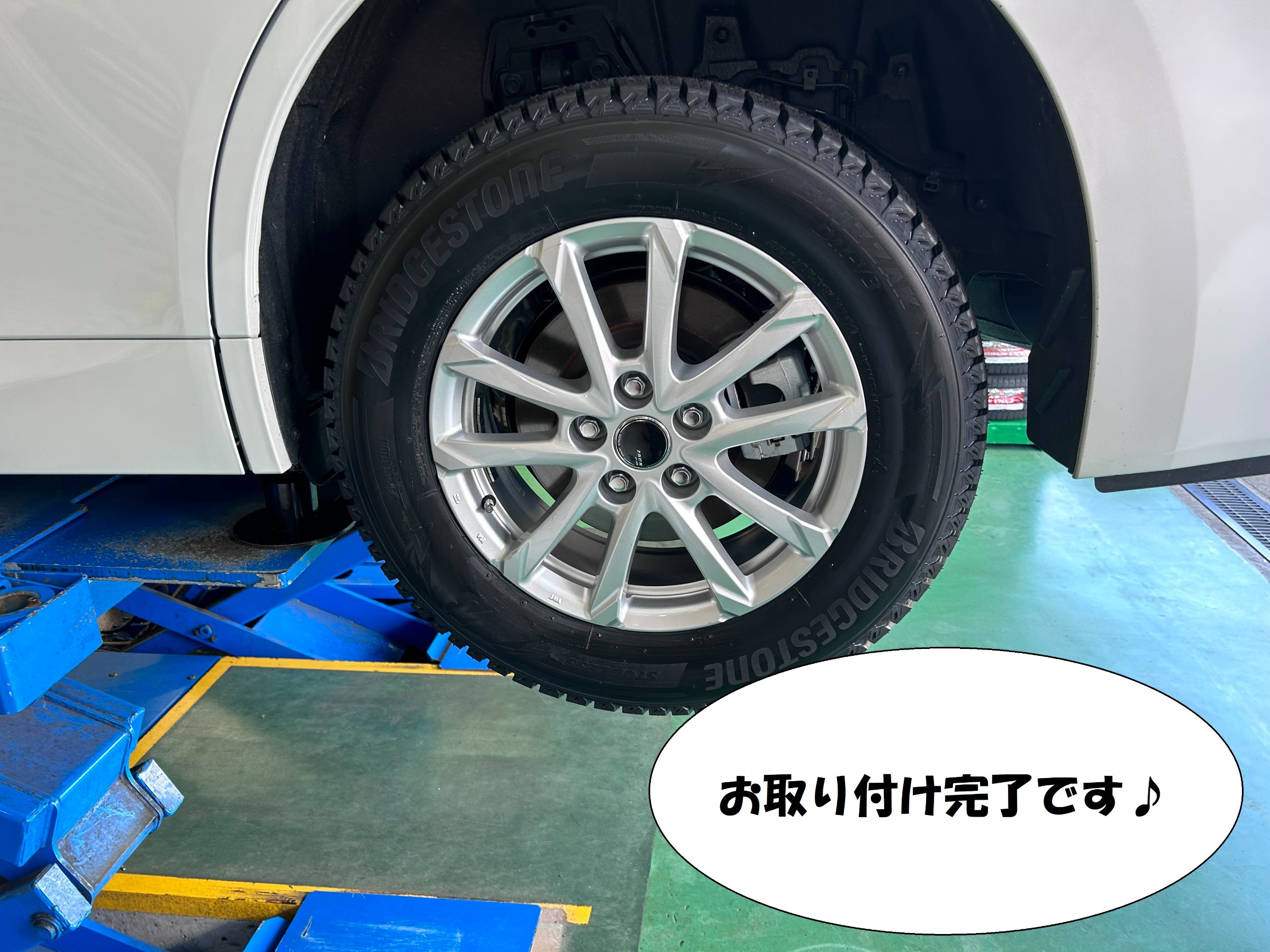 新型アルファード スタッドレスホイールセット装着 | 店舗お