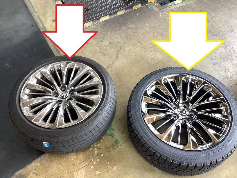 レクサス純正 LS500h 新品 BSスタッドレス RFT 245/45R20 レクサスLS500 スタッドレスタイヤ取付 245/45R20 ランフラット