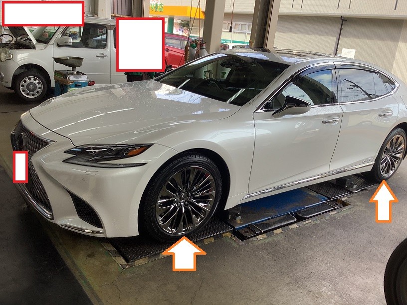 レクサスLS500 スタッドレスタイヤ取付 245/45R20 ランフラット | 店舗