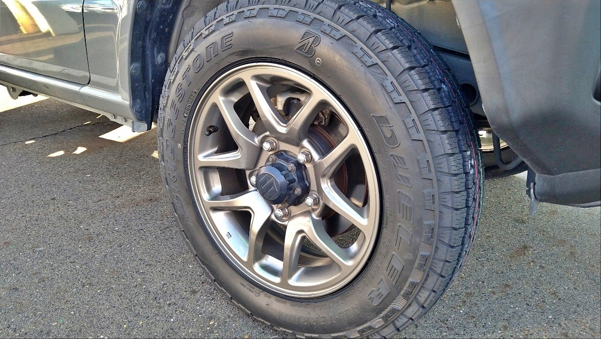 ②新車外し24年製★ジムニー 175/80R16 ブリヂストン デューラー 2本 BRIDGESTONE ジムニー 新車外し ブリヂストン デューラH/L 175