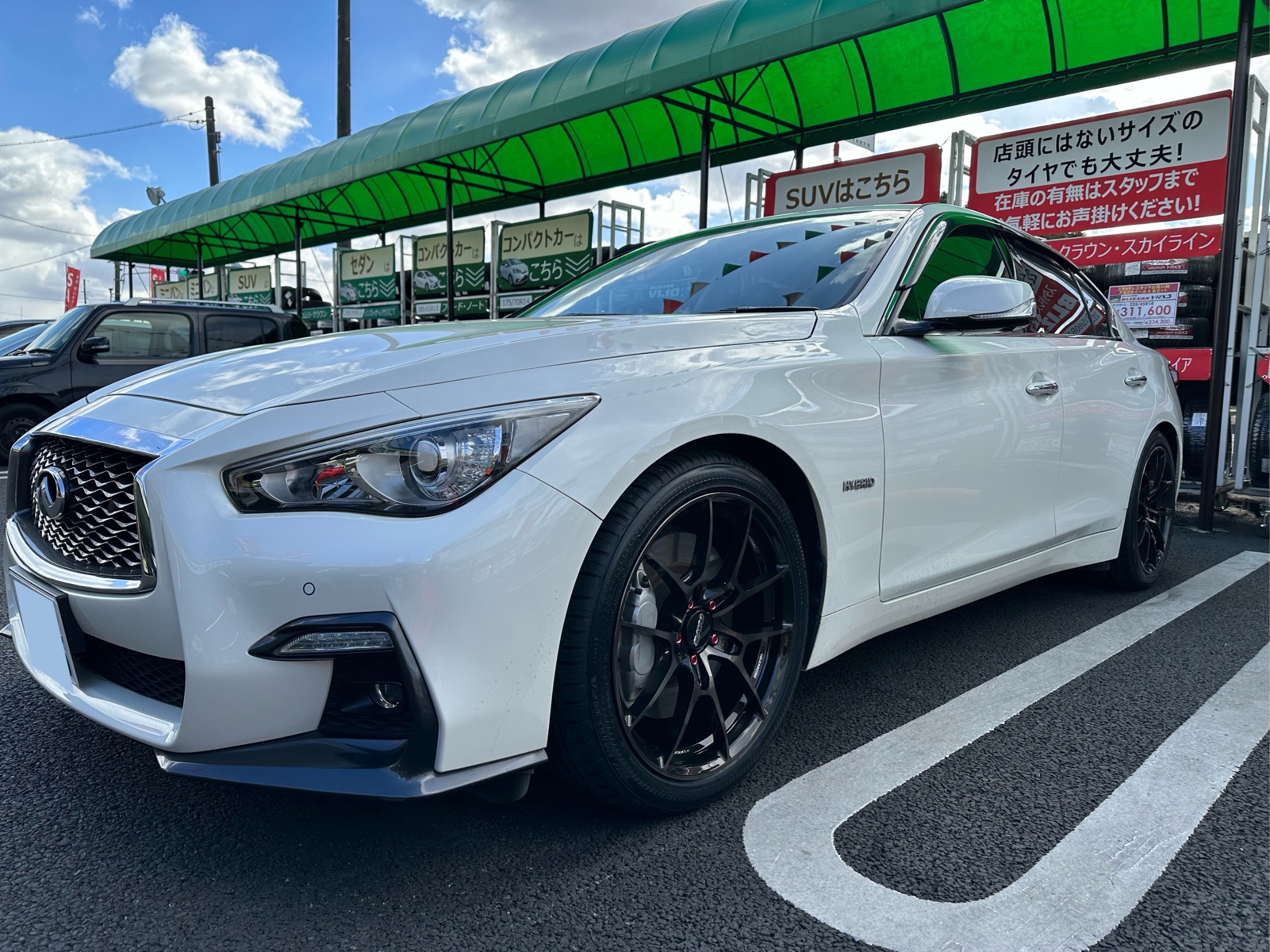 スカイラインHV37 typeSP 純正ホイール19インチ シルバー ボルト付き Yahoo!オークション -「スカイライン v37 純正」(19インチ