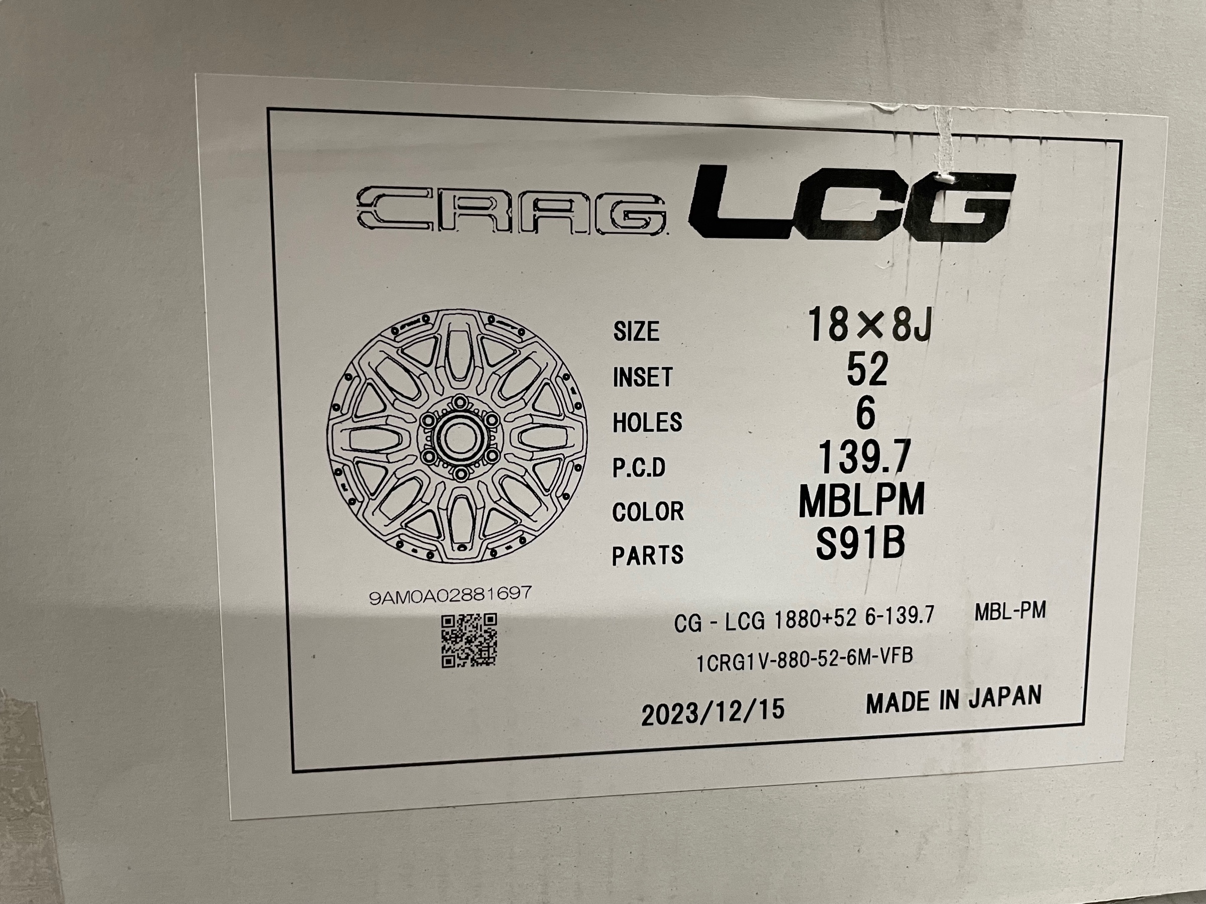 ランドクルーザー300 WORK CRAG LCG 18インチ取付 | 店舗お