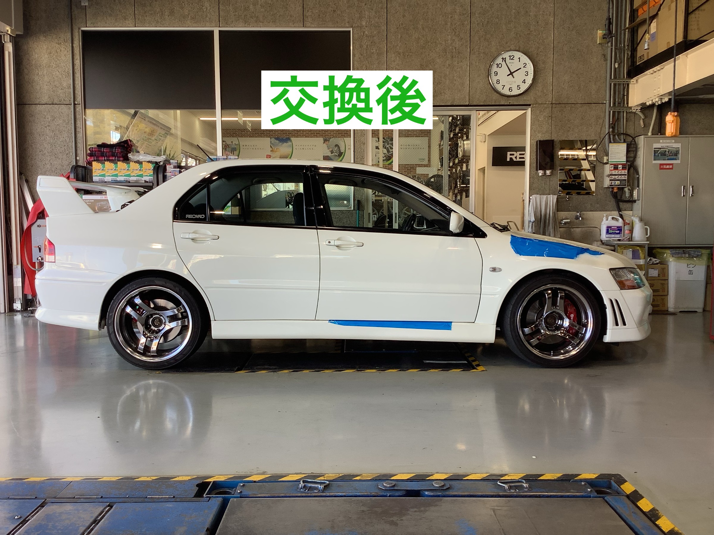 極上車とはこのこと！ ミツビシ ランサーエボリューション 車高調交換 | 店舗おススメ情報 | タイヤ館 松山56