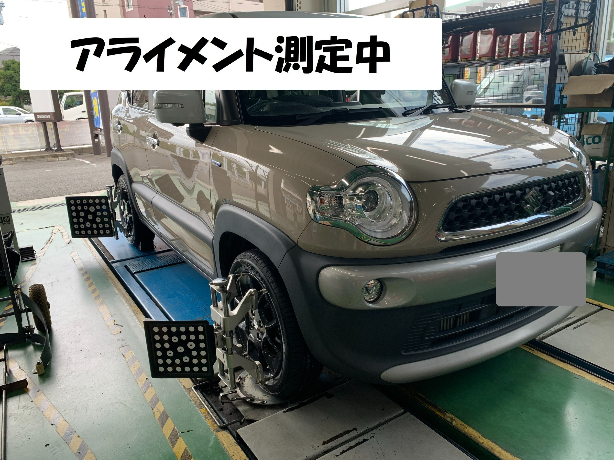 スズキ クロスビー 新品タイヤ4本交換+アライメント調整 | 店舗 スズキ クロスビー 新品タイヤ4本交換+アライメント調整 | 店舗
