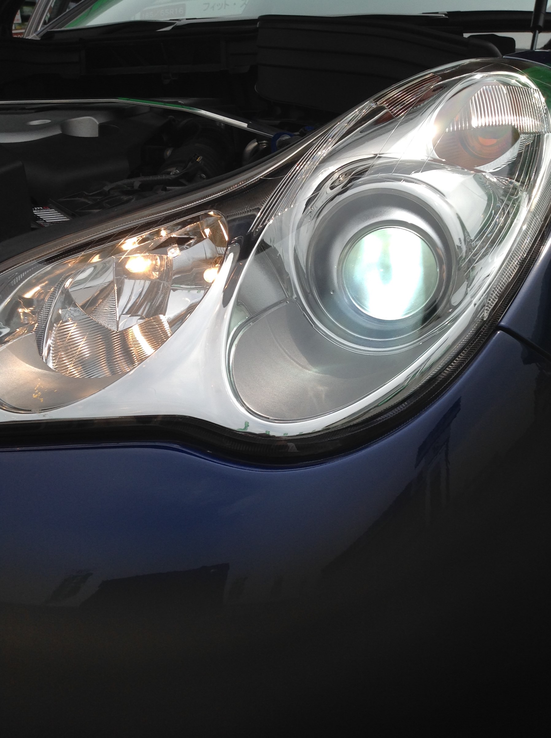 日産・スカイラインクロスオーバー（NJ50)】ハイビームのLED化を