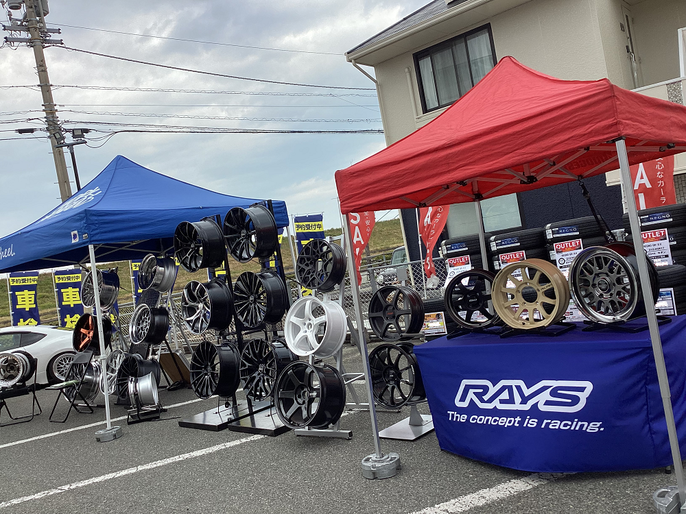 今日からホイール展示イベント開催してマス!!!!!! | 店舗お
