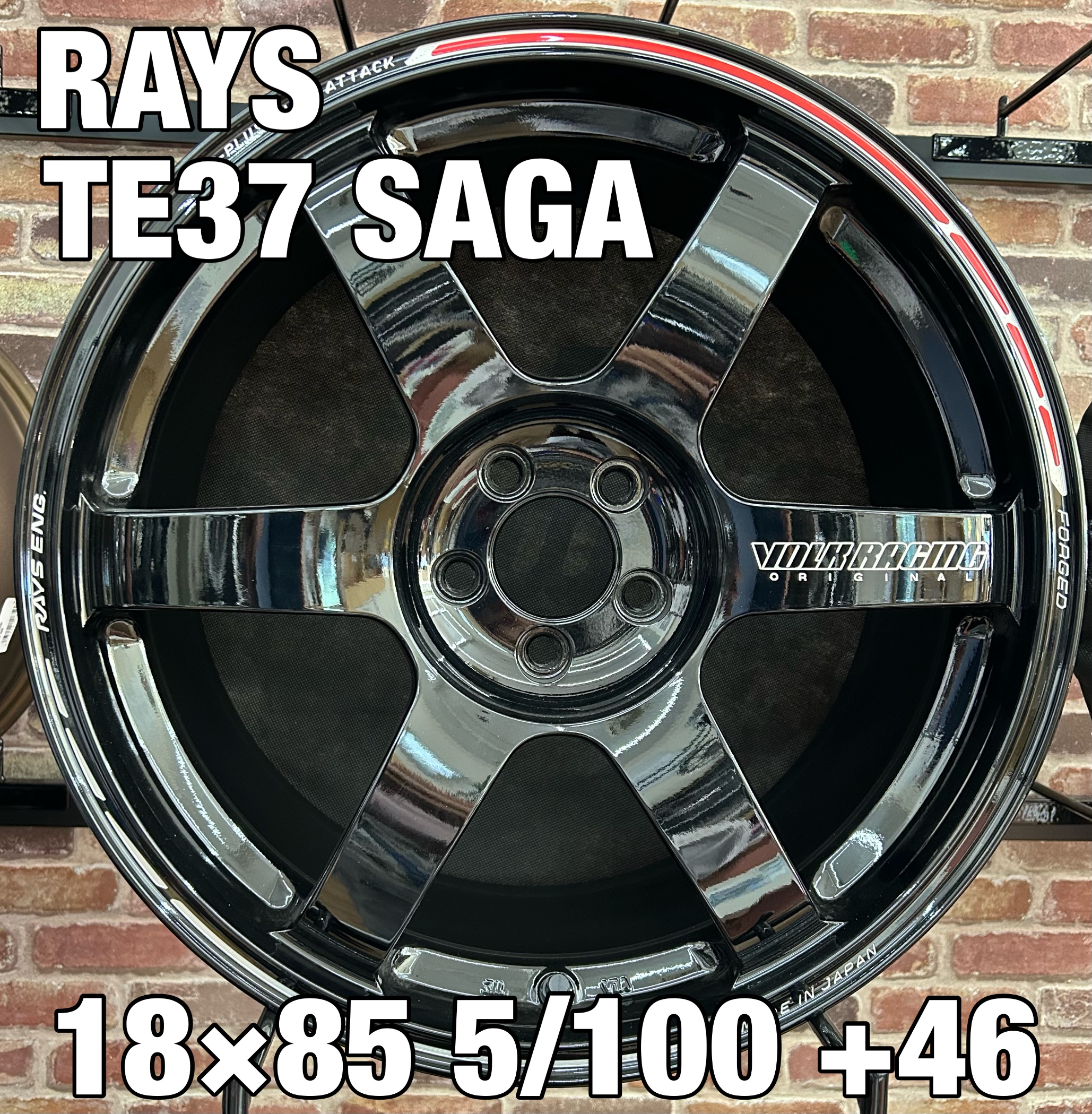 RAYS TE37 SAGA S 18&times;85 5/100 ＋46