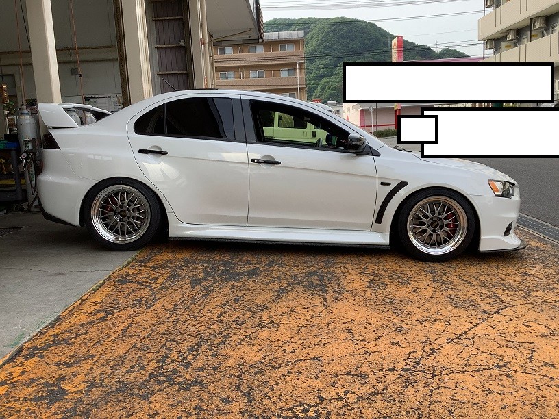 三菱　ランエボ10　BBS　LM　１８インチ取付 タイヤ館三原