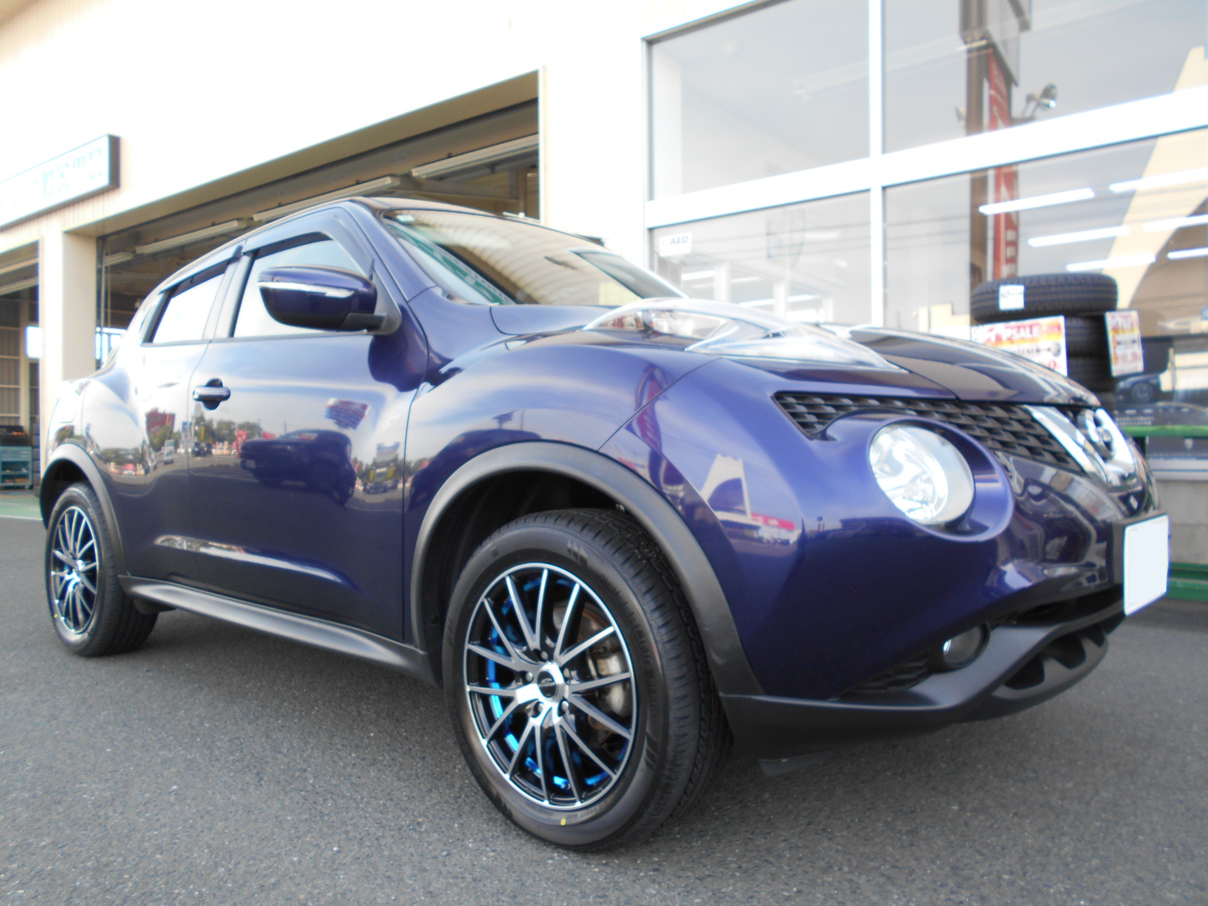 ニッサン ジューク】タイヤ＆アルミホイール装着＆メンテナンス