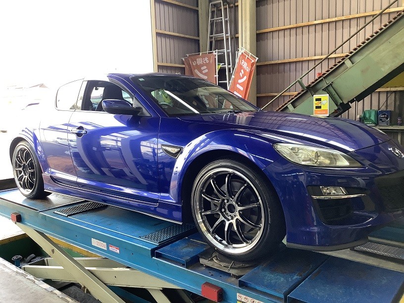 マツダ　RX-8　ワークエモーション　１９インチ取付