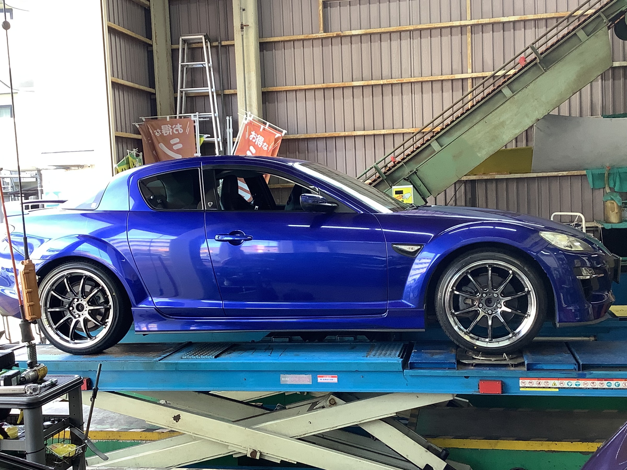 マツダ　RX-8　ワークエモーション　１９インチ取付