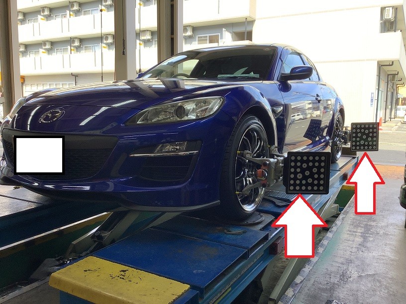 マツダ　RX-8　ワークエモーション　１９インチ取付