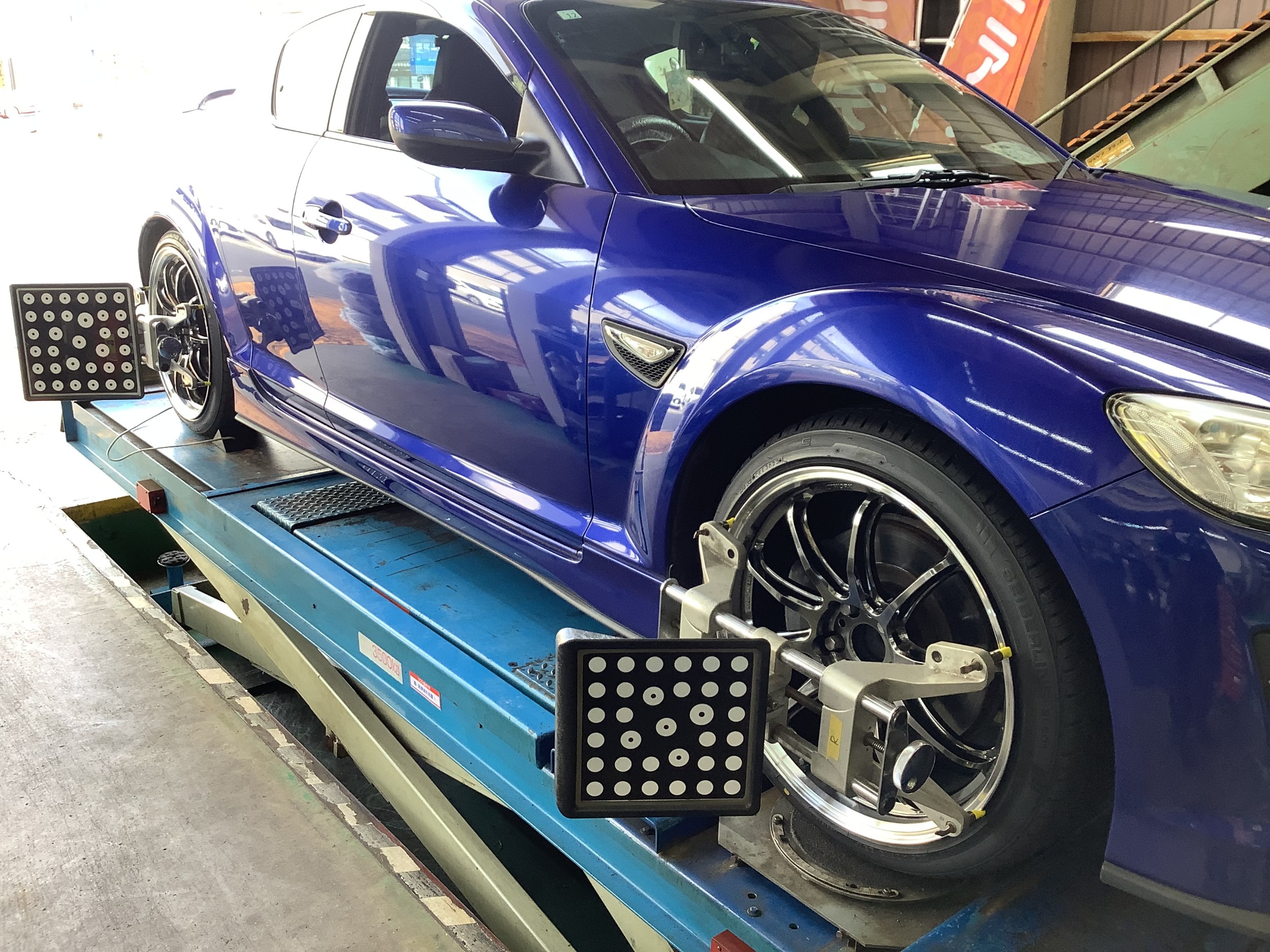 マツダ　RX-8　ワークエモーション　１９インチ取付