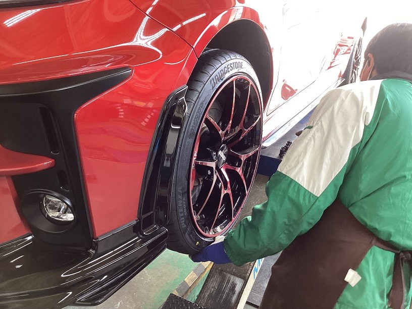 トヨタ GRヤリス 225/40R18ブリヂストン ポテンザS007A＆