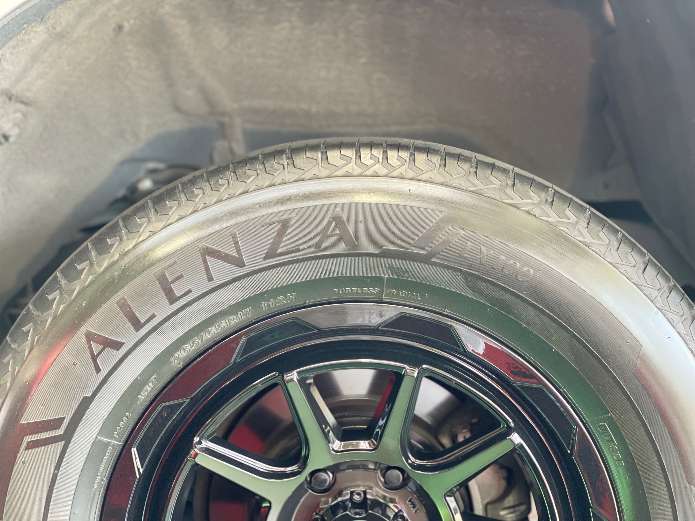 タイヤ館 ブリヂストン ALENZA LX100 weds MUD VANCE 06