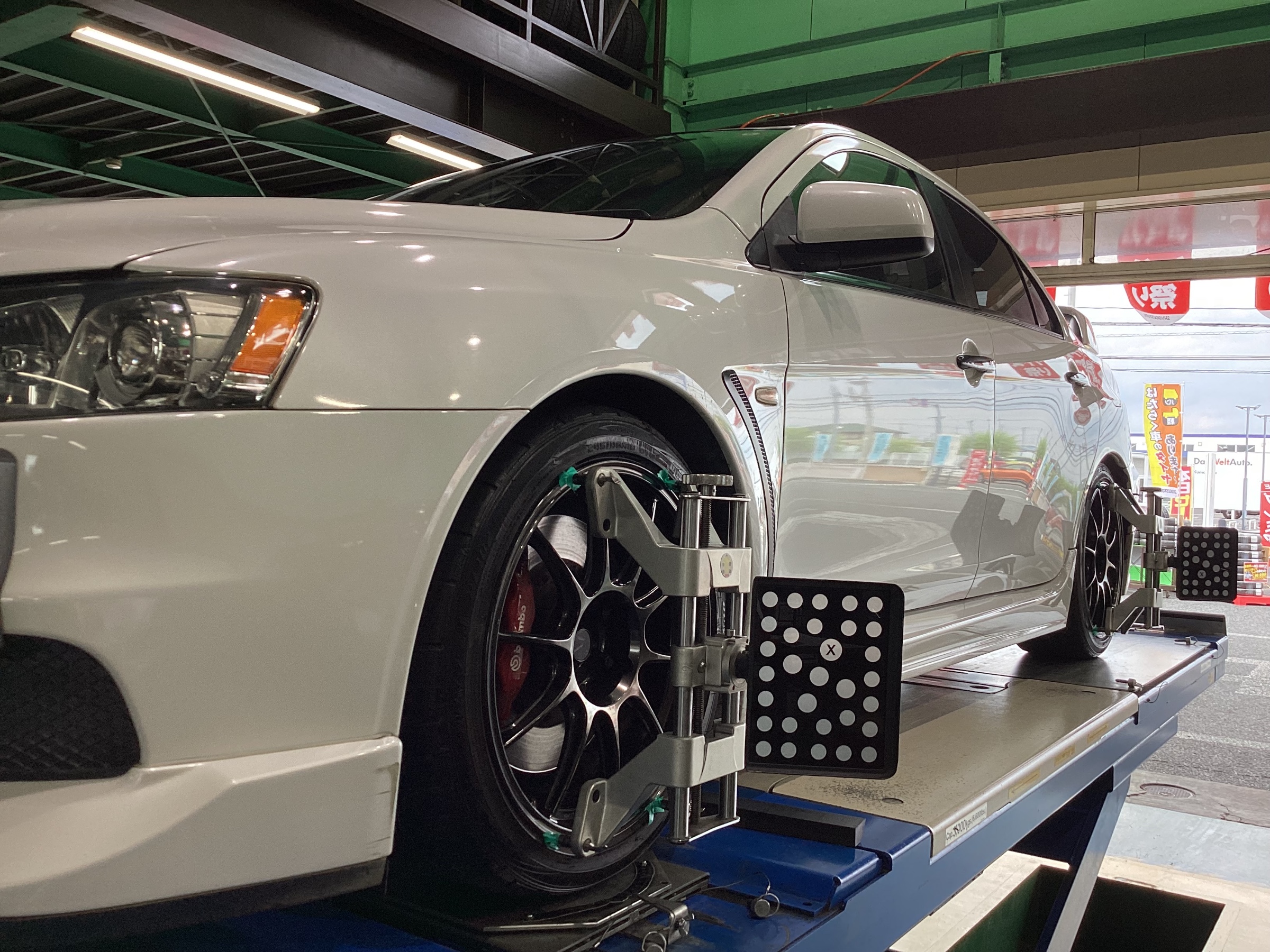 ランエボ10 車高調お取り付け！！TEIN&wedsイベント開催中