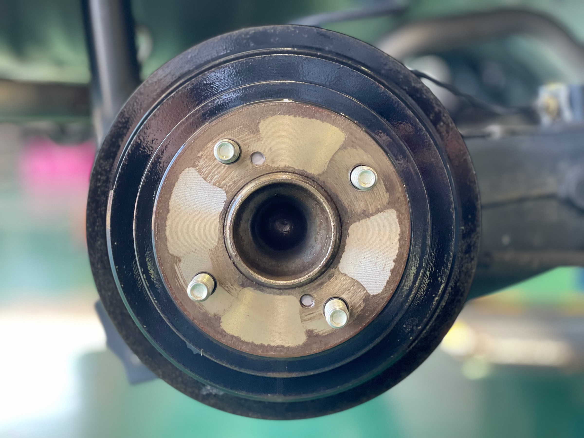 タイヤ館加古川　ホンダ N-BOX カスタム JF3　防錆コーティング リア施工後