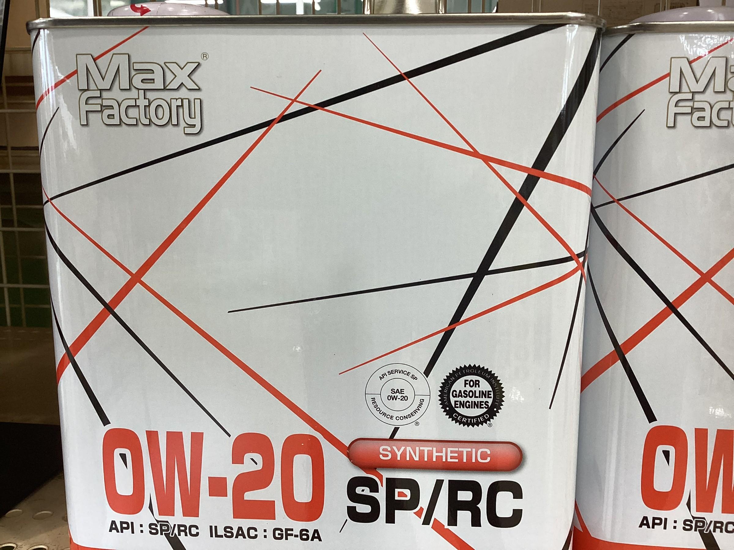 軽自動車向けエンジンオイル『MAXFACTORY 0w20/5w30』合成油3L