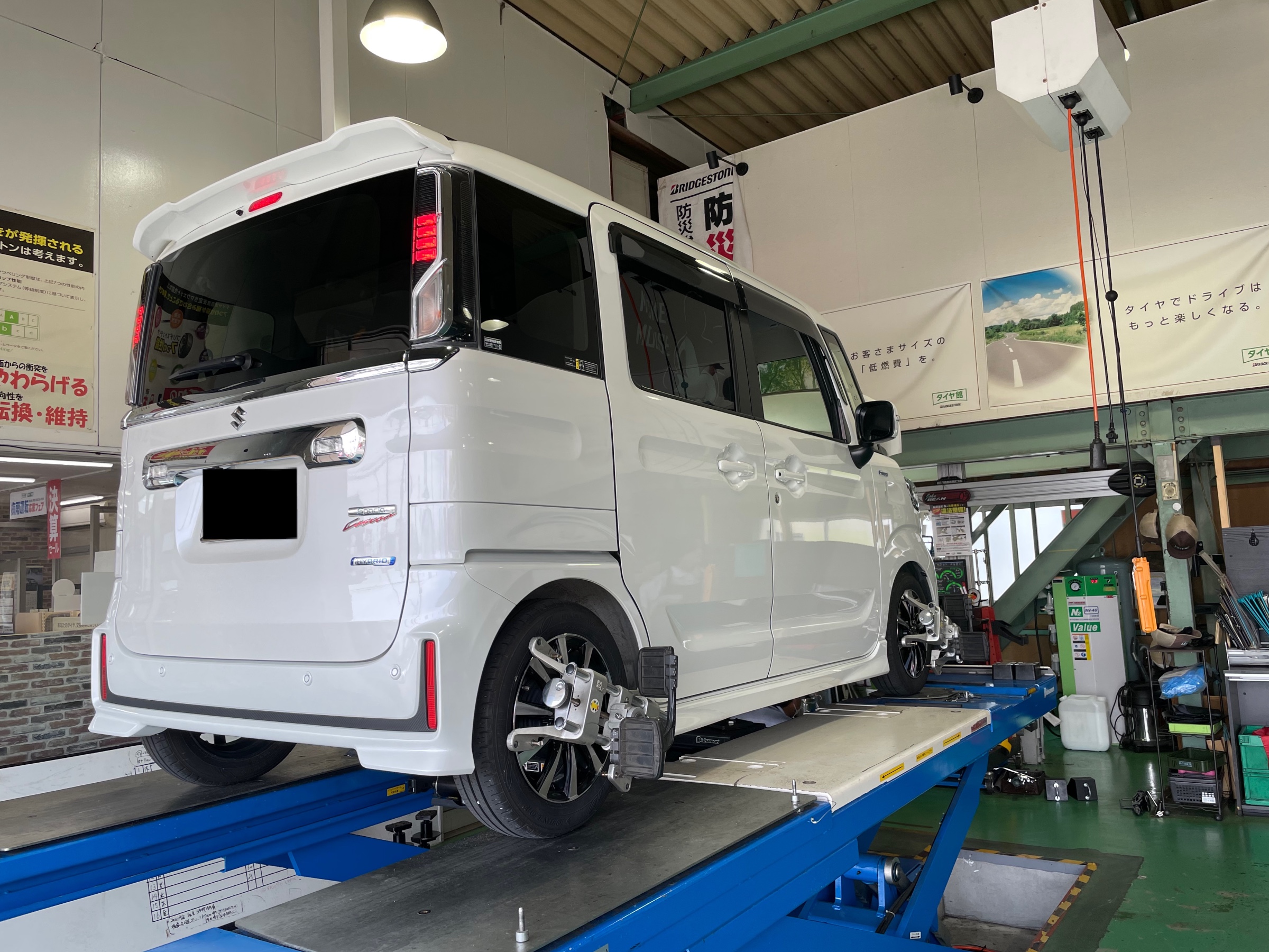 スペーシアカスタム ダウンサス装着！ | 店舗おススメ情報
