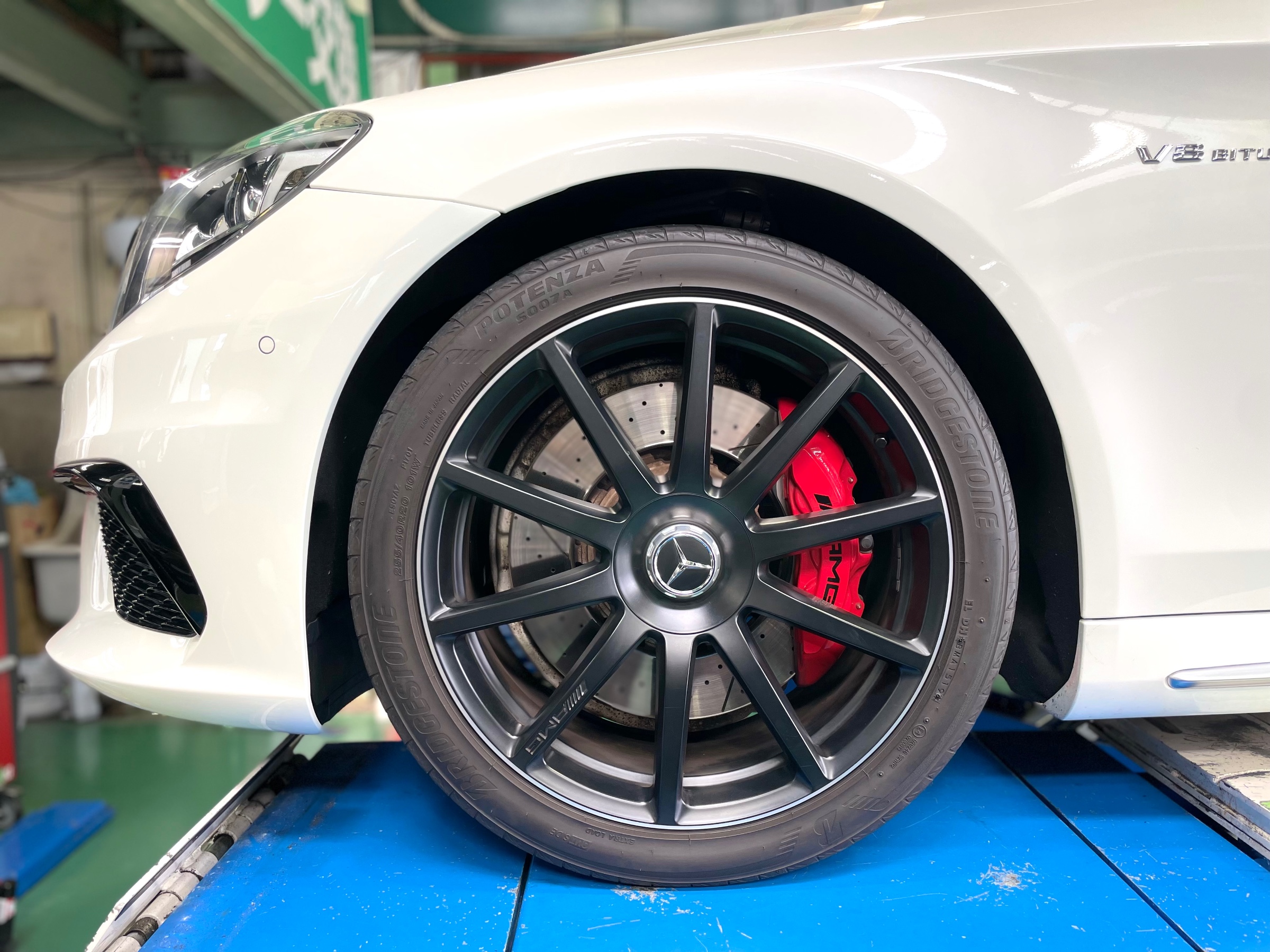 メルセデス・ベンツ S63 AMG　アルミホイール交換 装着前