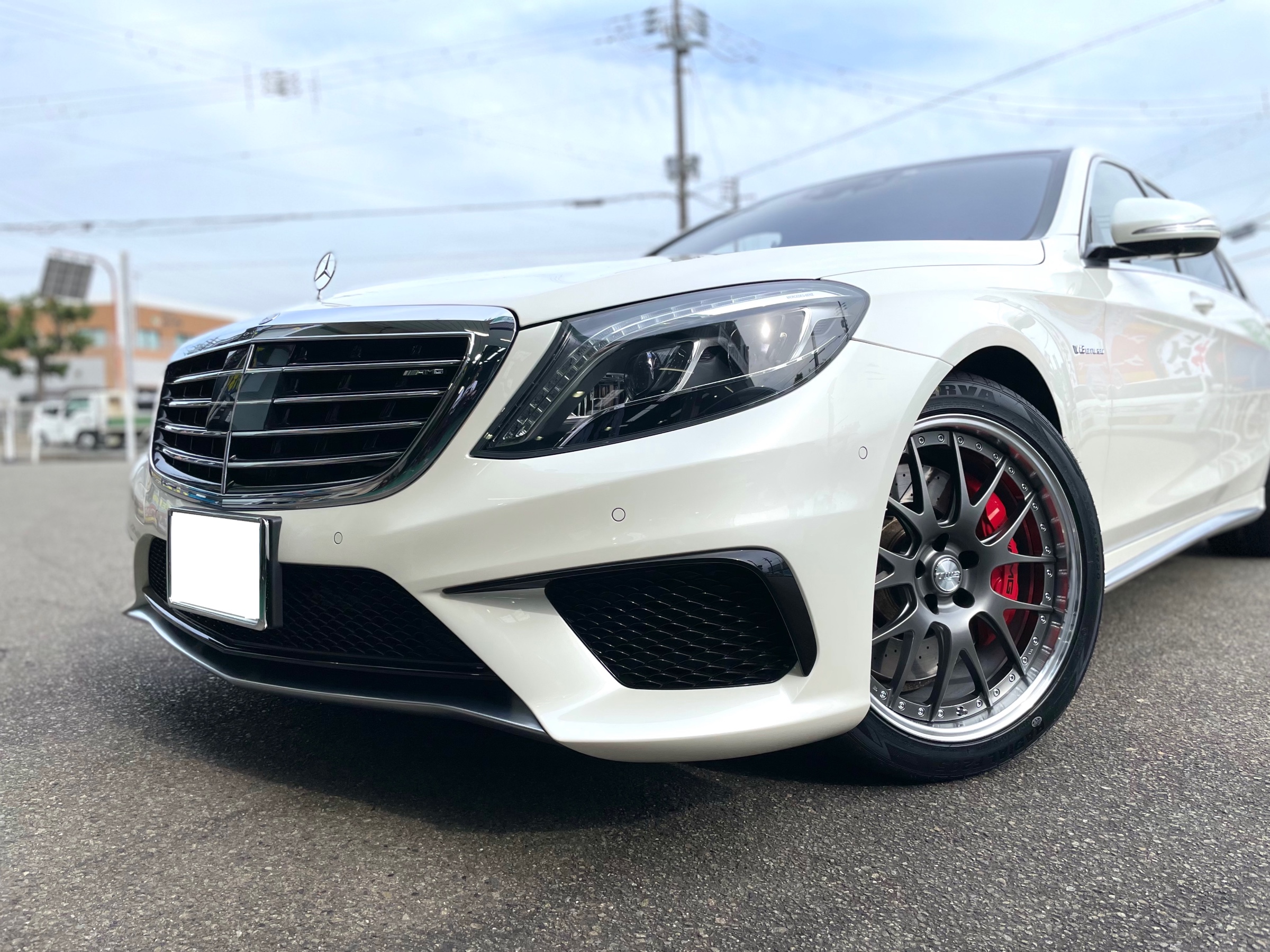メルセデス・ベンツ S63 AMG　アルミホイール交換 装着後 TWS Exlete 107M