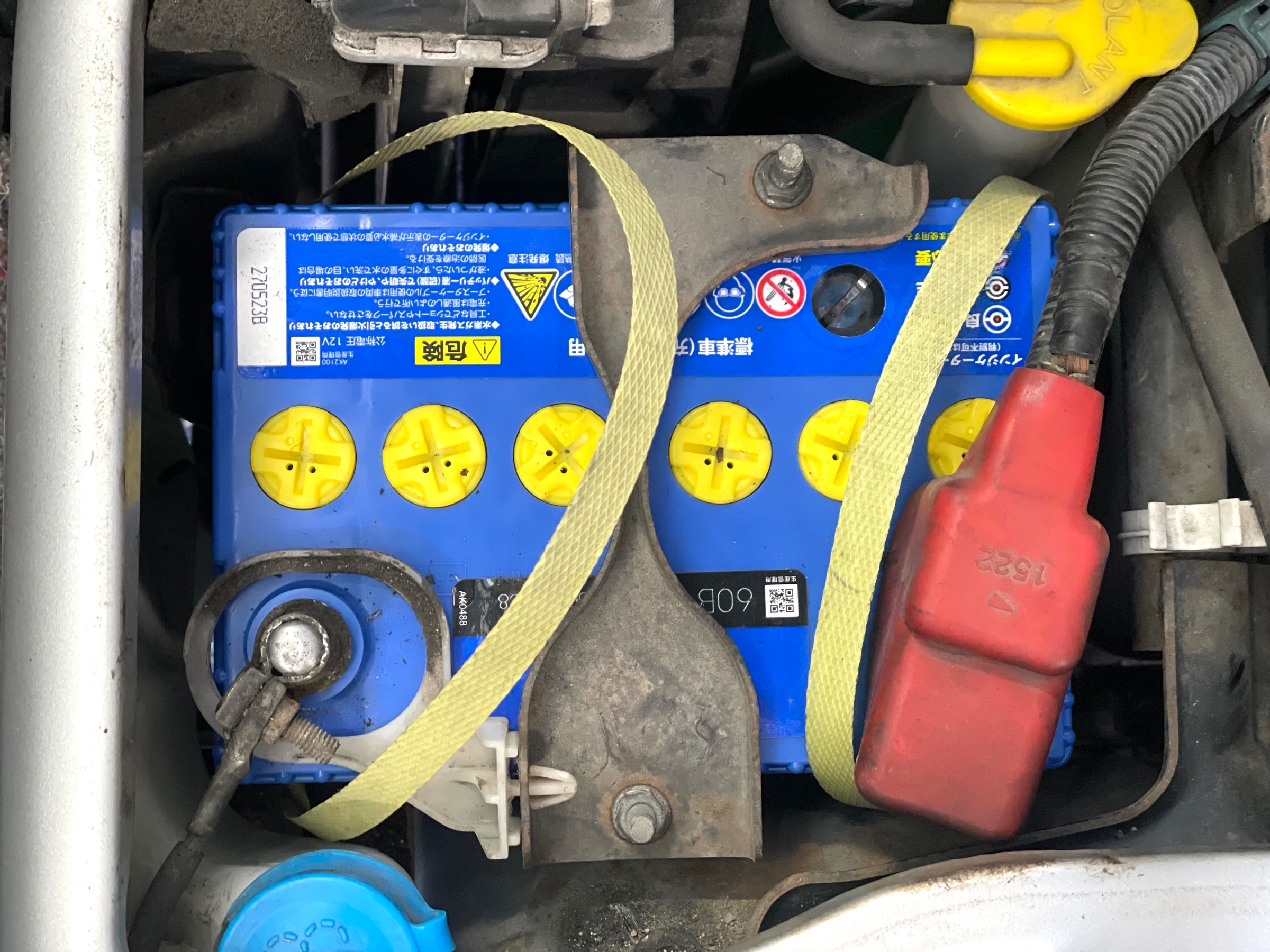 タイヤ館加古川 スバル サンバー TV1　バッテリー交換後 パナソニック カオス