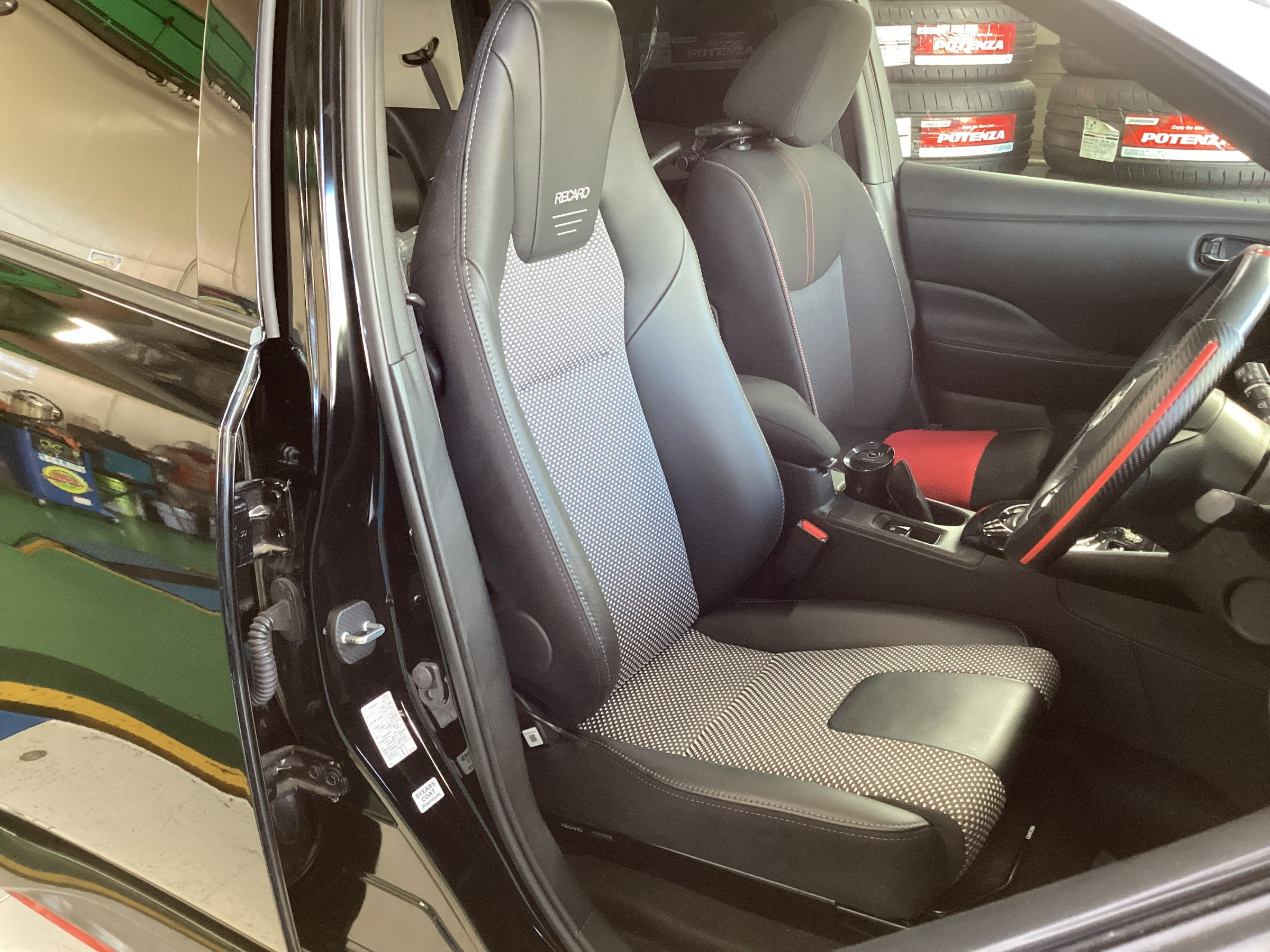 LED付きドリラジキャリートラックRECAROシート カワイ製作所 コペン LA400K用 シートレール 運転席 RECARO SR6