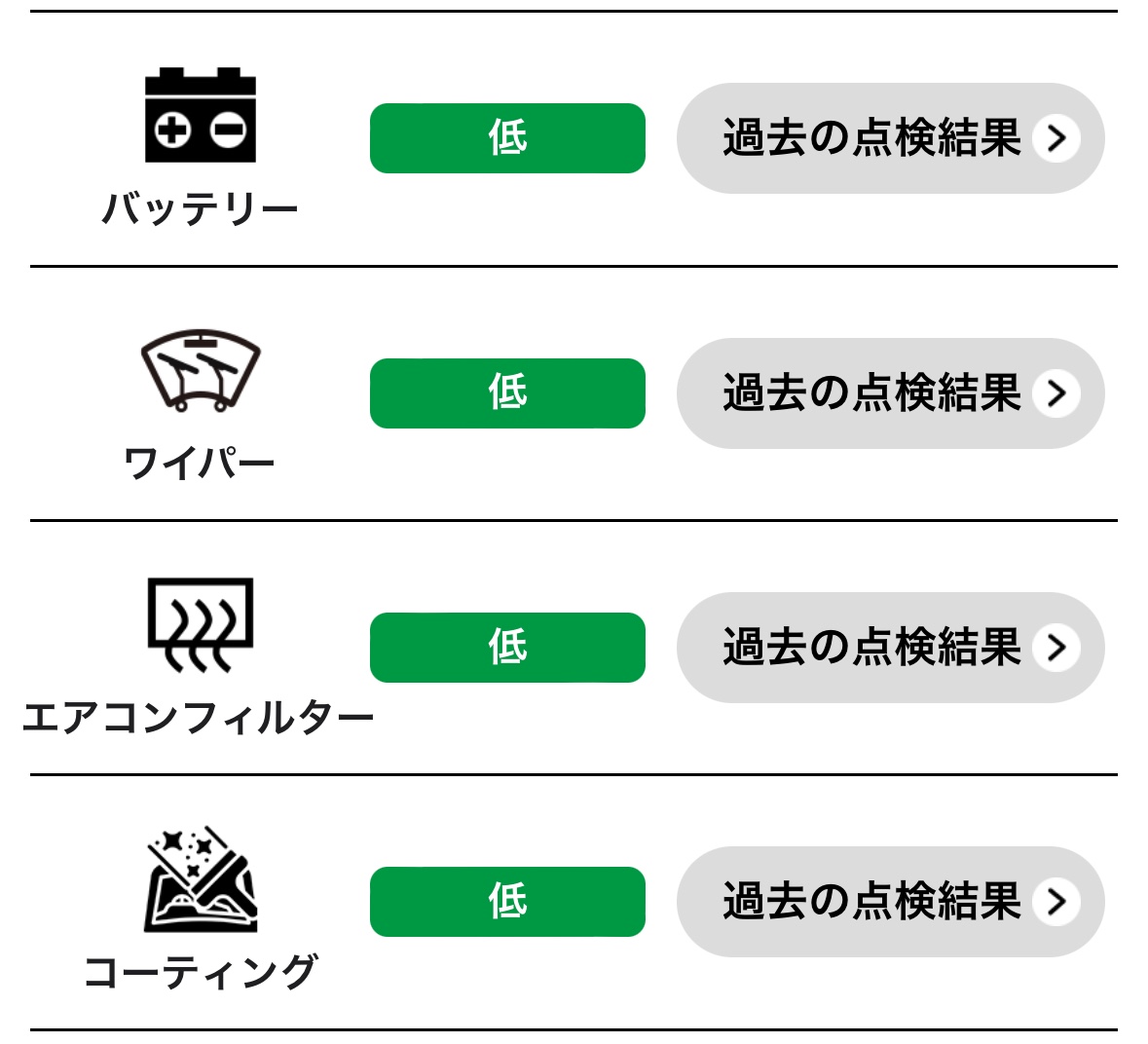 スタッフが登録済みのアプリをスクリーンショットしました。