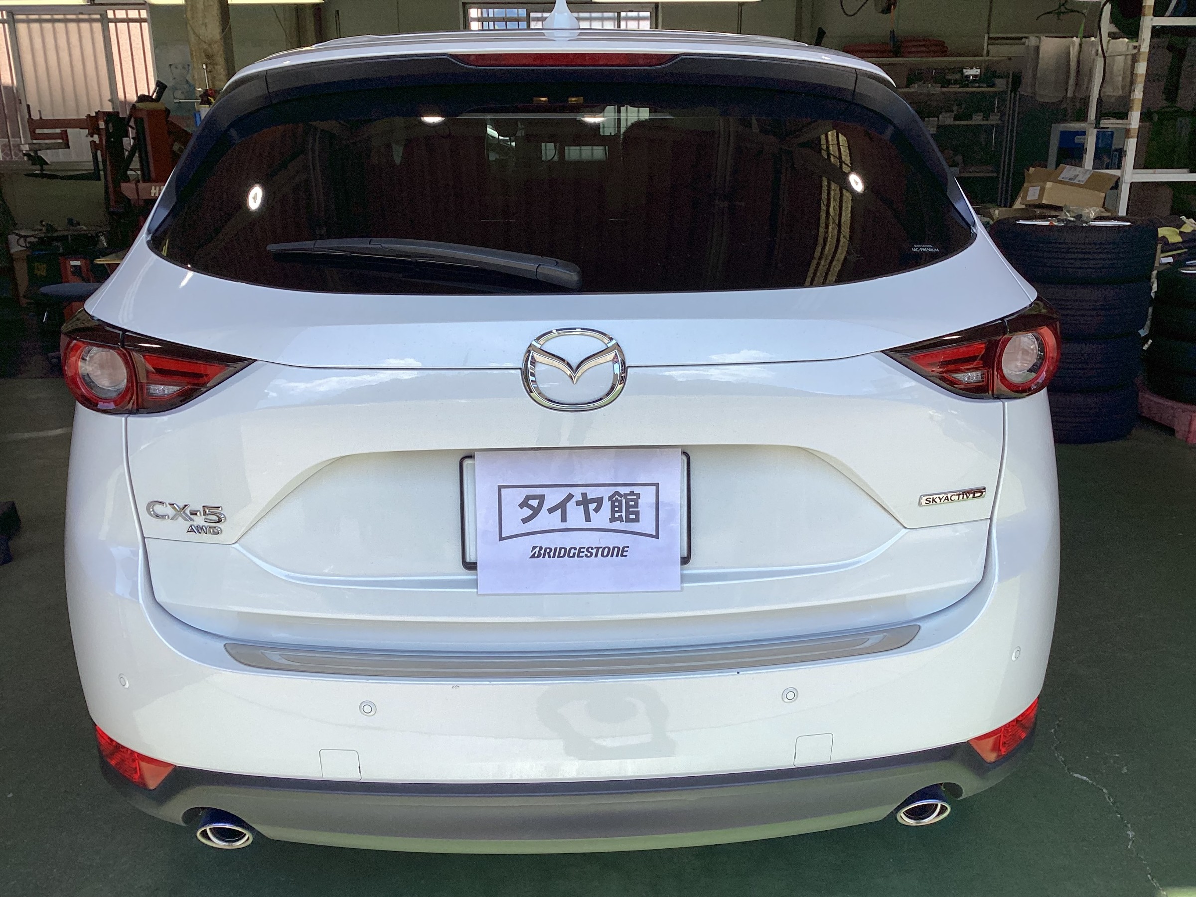 マツダ　CX-５　アレンザ００１へタイヤ交換＆アライメント調整タイヤ館五日市