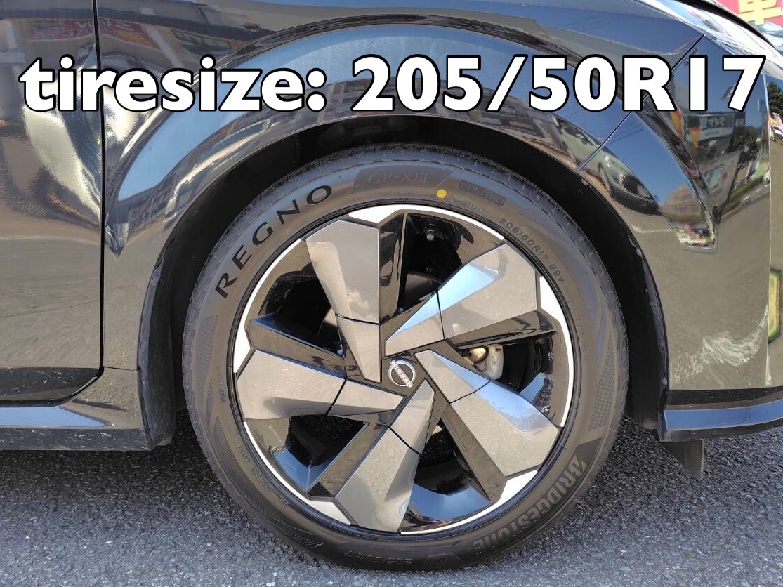 ③BRIDGESTONE REGNO 205/50r17 86純正アルミホイール レグノ（ブリヂストン） 《2026年製》 REGNO GR-XIII 205/50R17 89V