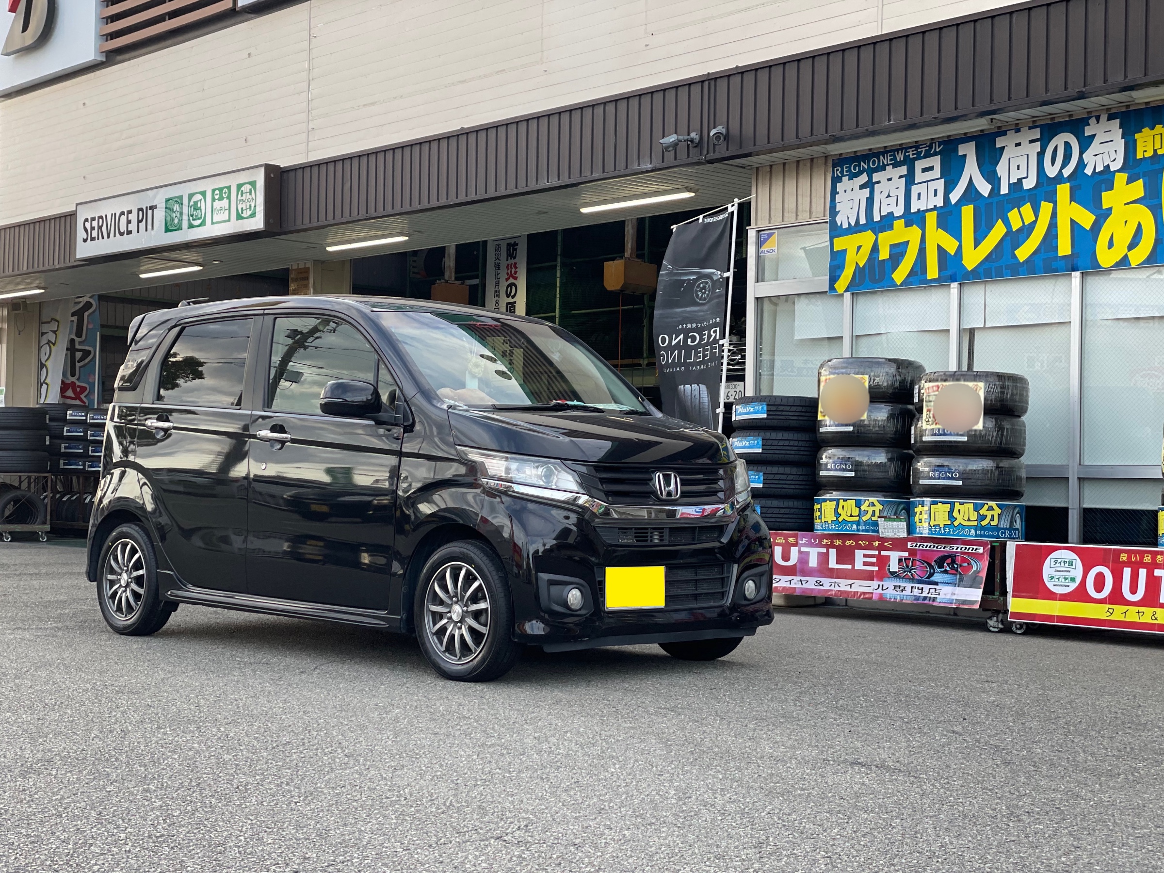 タイヤ館加古川 ホンダ N-WGNカスタム JH1　タイヤ交換