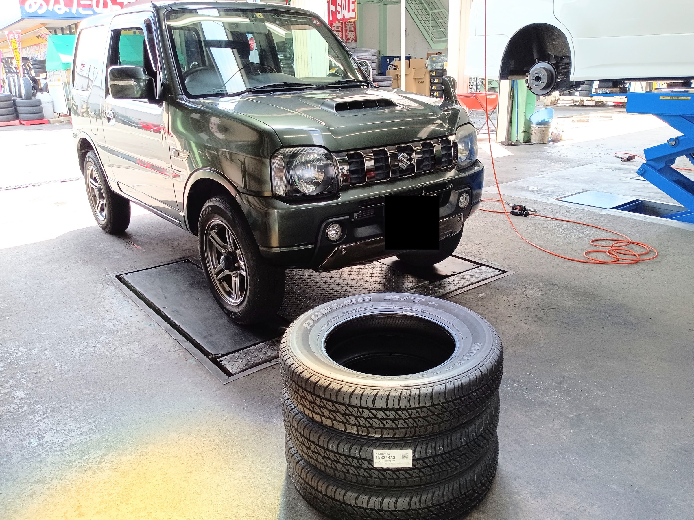 ジムニー3本交換