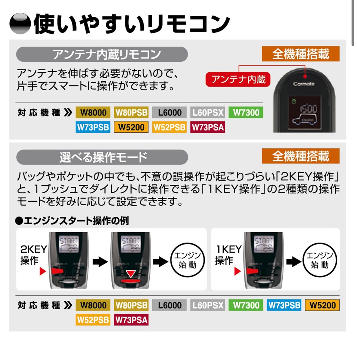 カーメイトのHPよりスクリーンショットして貼り付けしています。