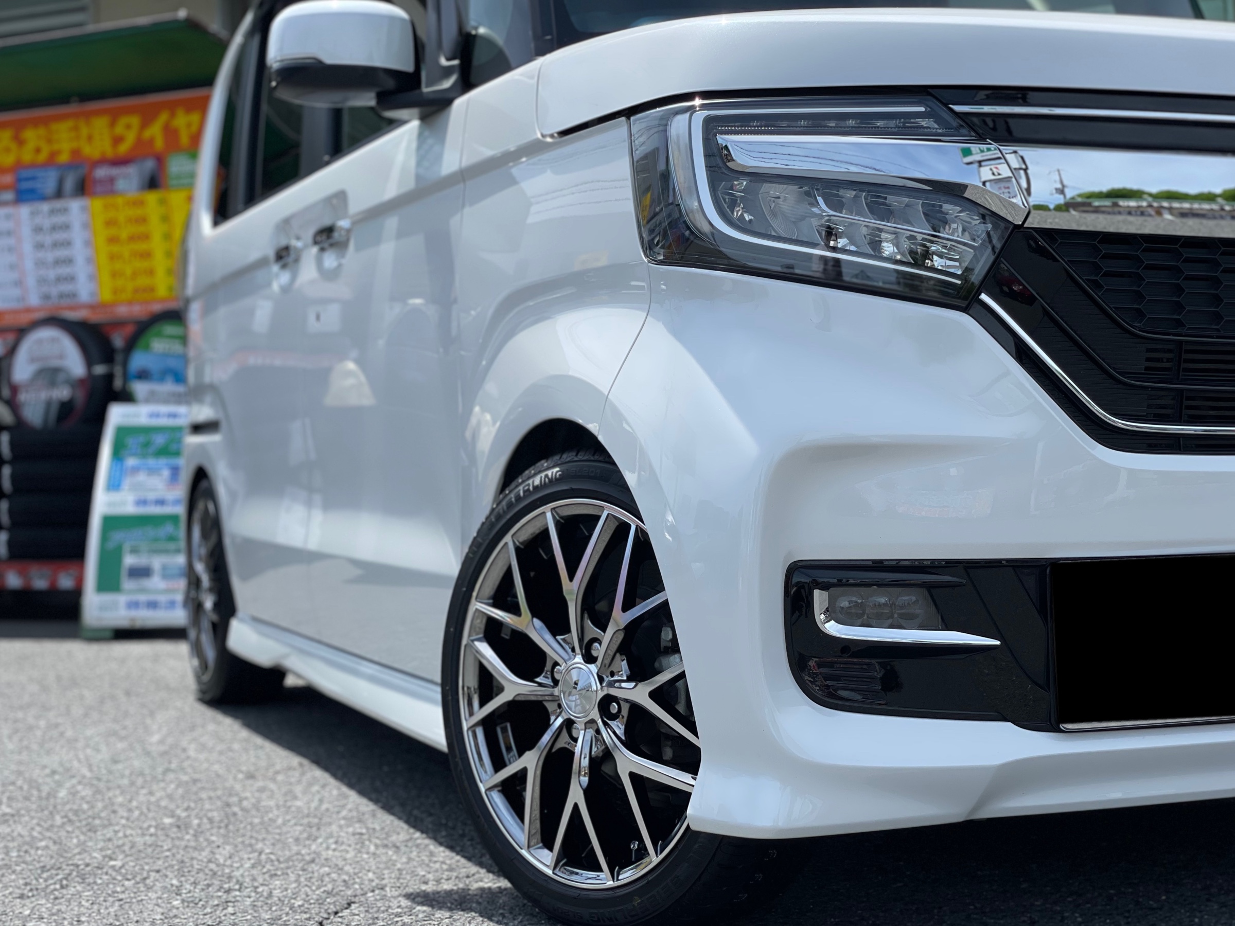 N-BOX WEDS16インチホイールとTEINダウンサス同時装着！ | 店舗