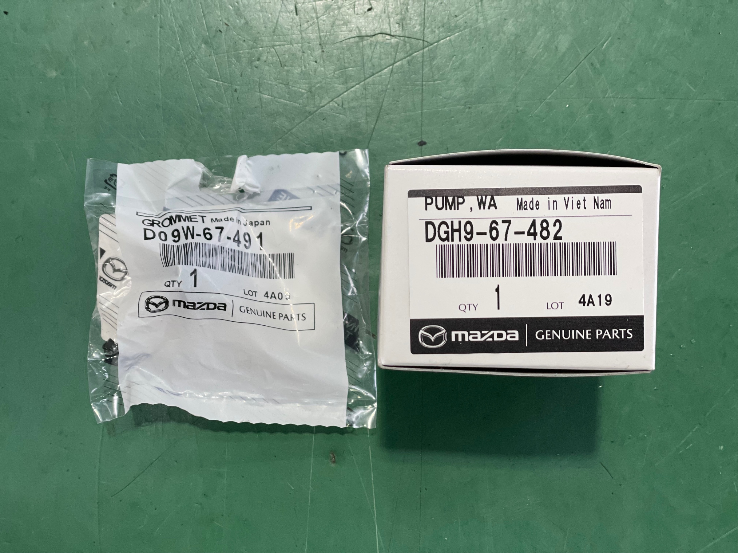 タイヤ館加古川 マツダ CX-3 DK5FW　ウォッシャーポンプ 交換後